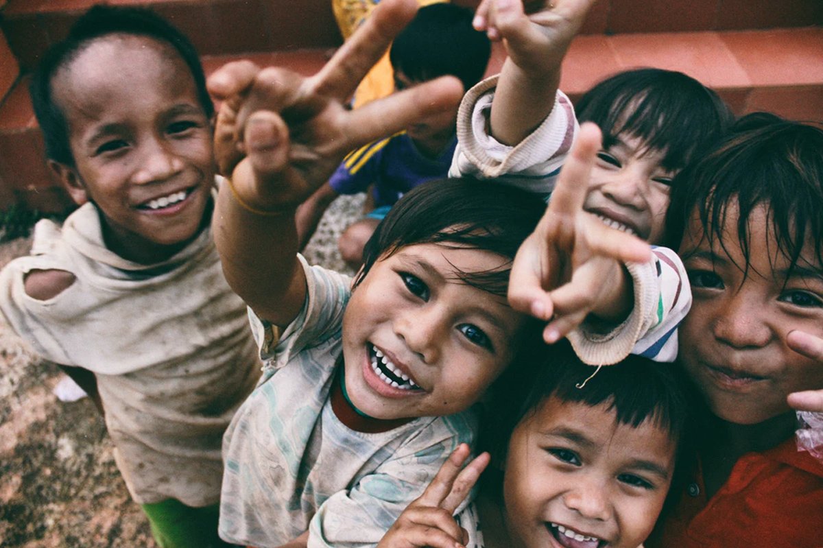 Niños sonriendo